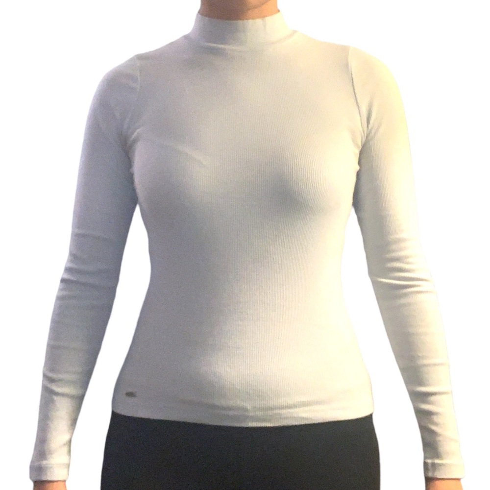 Hollister Baby Blue Fitted Turtleneck
